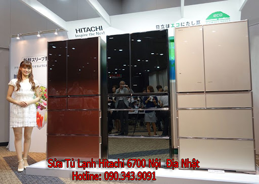 Sửa Tủ Lạnh Hitachi R-X6700F Nội Địa Nhật - Thay Lốc Tủ Lạnh Hitachi 6700 Tại Hà Nội