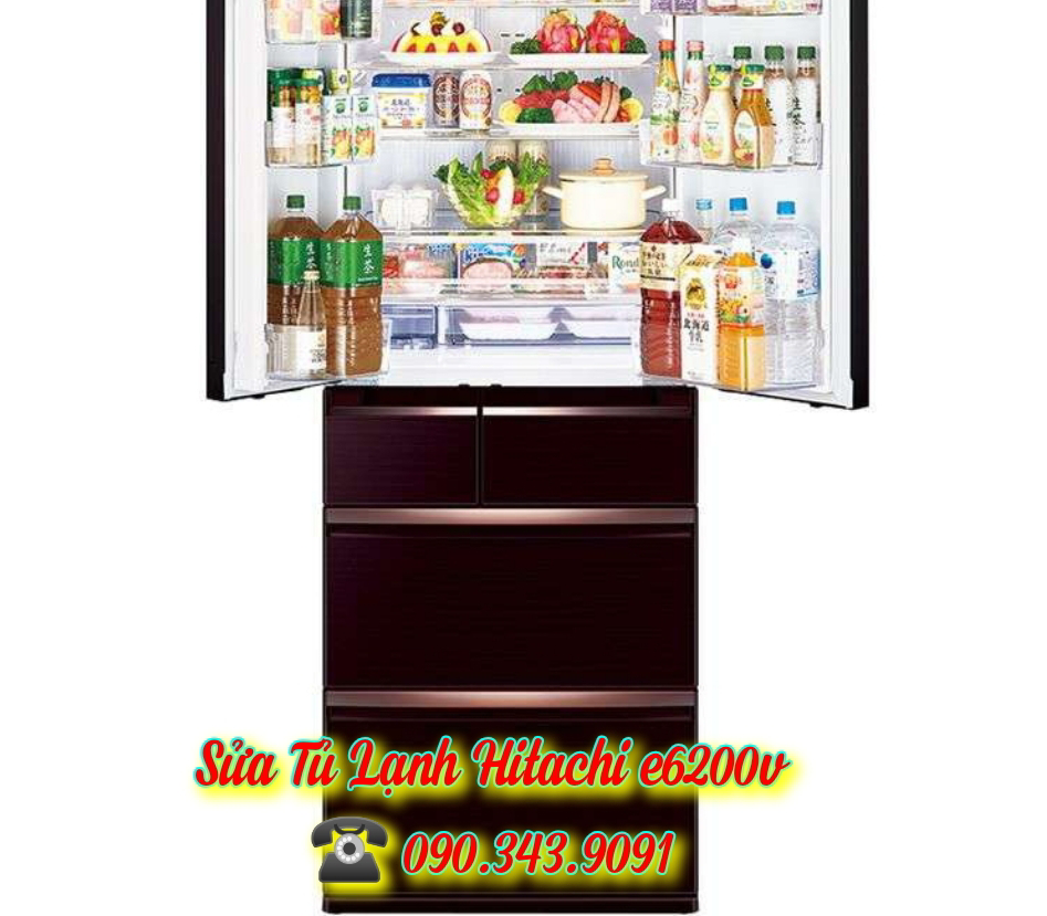 Sửa Tủ Lạnh Hitachi E6200V - Thay Lốc Tủ Lạnh Hitachi 6200 Giá Rẻ
