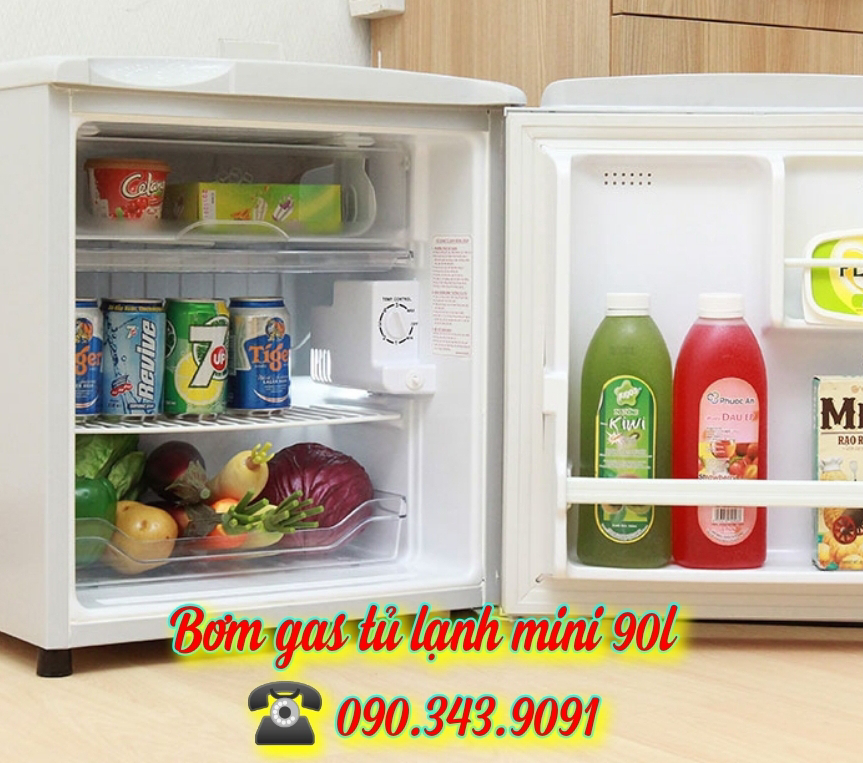 Giá Bơm Gas Tủ Lạnh Mini 90l - Nạp Gas Tủ Lạnh Mini Bị Thủng Dàn.