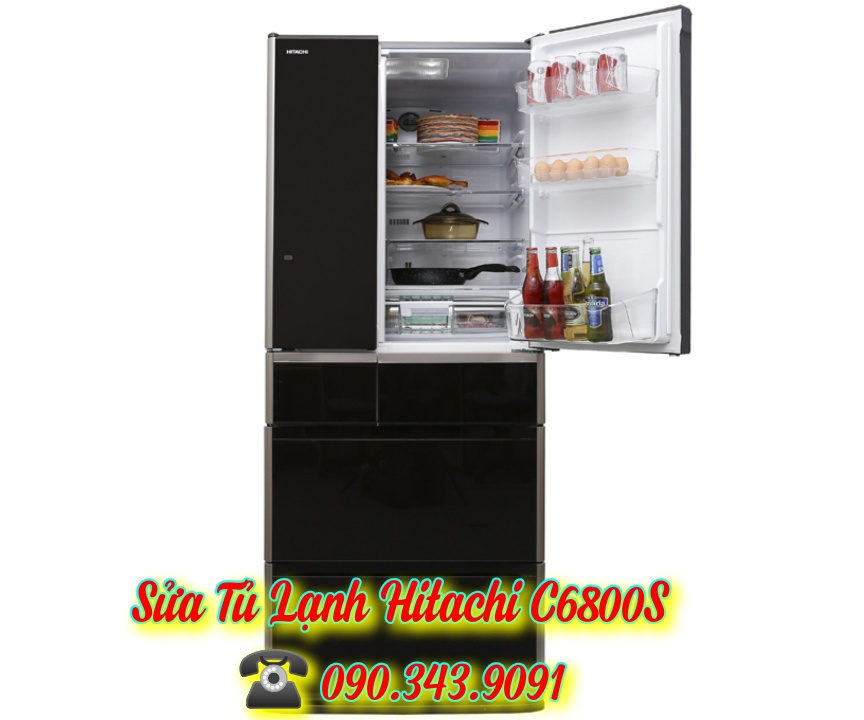 Sửa Tủ Lạnh Hitachi R-C6800S - Thay Lốc Tủ Lạnh Hitachi 6800 Ở Đâu?