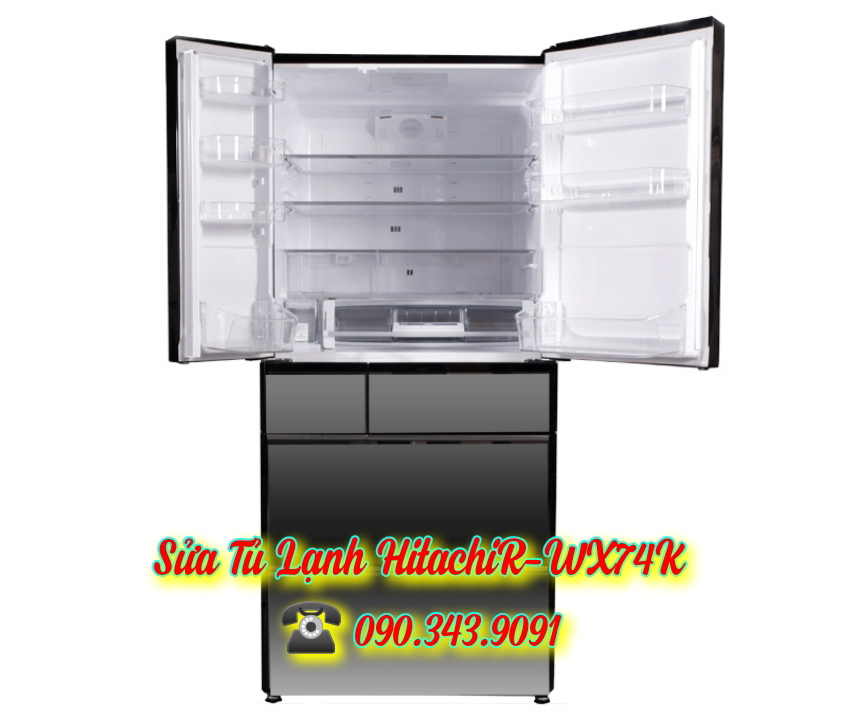 Sửa Tủ Lạnh Hitachi Nội Địa Nhật R-WX7400K - Thay Lốc Tủ Lạnh Hitachi 7400